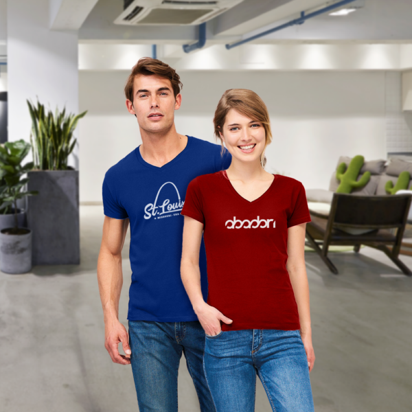 Budget T-shirt met V-hals en standaard pasvorm