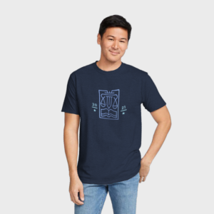 Premium mannen T-shirt met ronde hals semi-fit