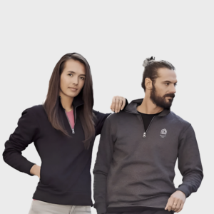 Premium sweater met rits (grote oplages)